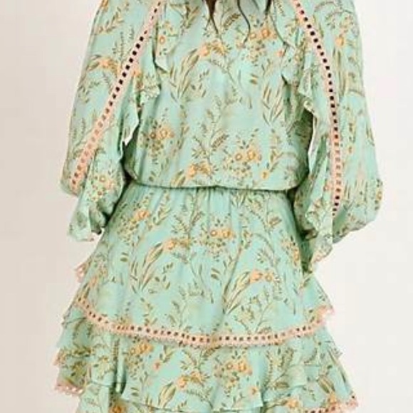 🌸 BNWT Spell Maisie Playdress Vintage Turquoise Size XS - Picture 3 of 5